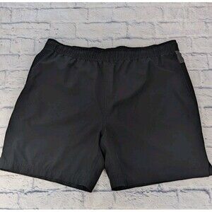 Speedo Board Shorts Men Size XXL Swim Trunk Black Spandex Mesh Lined Drawstring